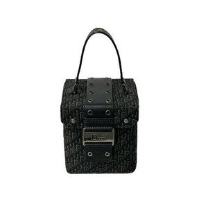 Christian Dior Vanity Handbag Street Trotter Jacquard Leather